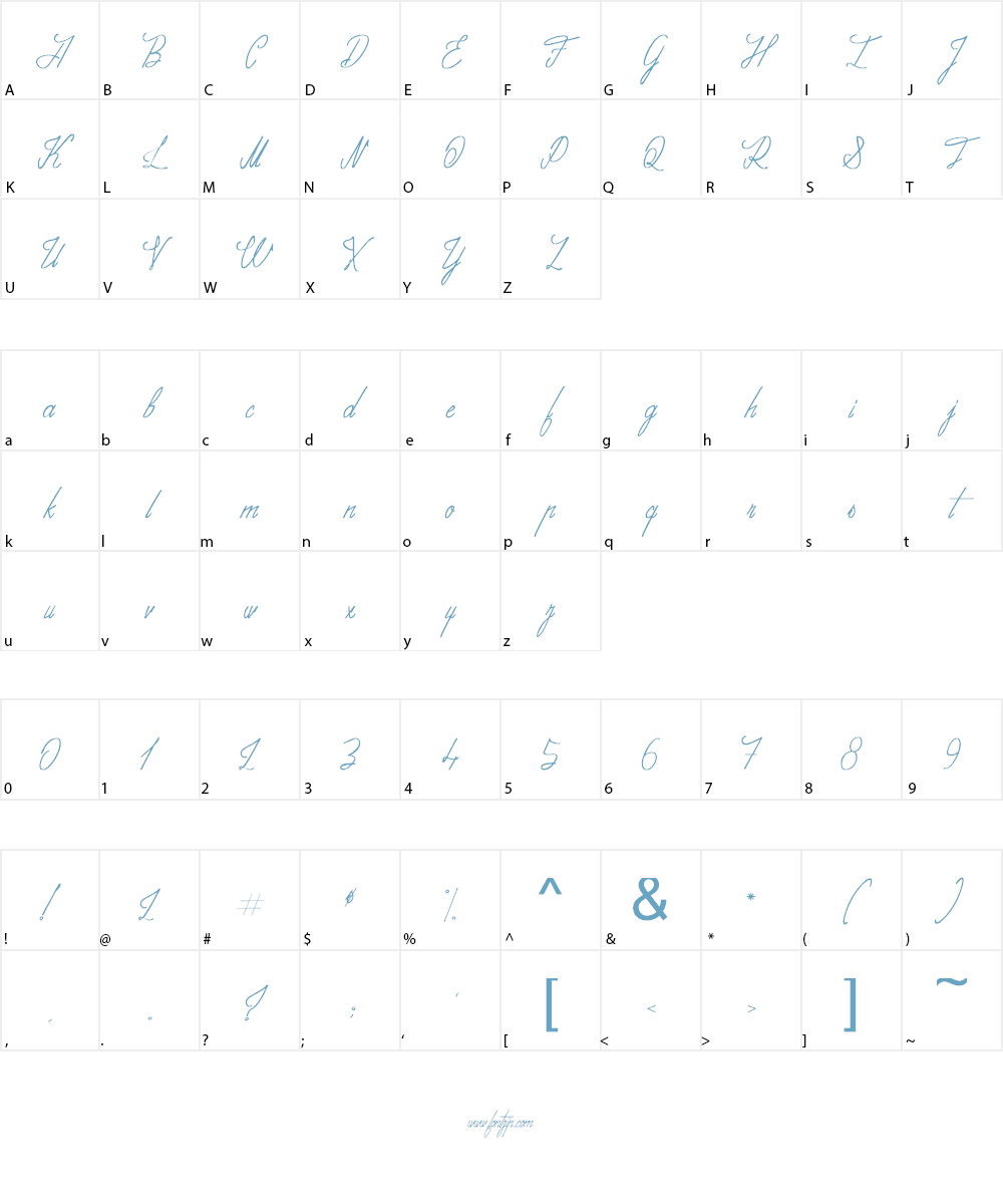 Adventures on the Mountains Font Character